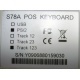POS-клавиатура HENG YU S78A PS/2 белая (без кабеля!) - Ачинск